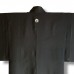 HAORI EN SOIE NOIRE AJOURÉE À KAMON 007-123 (L) 